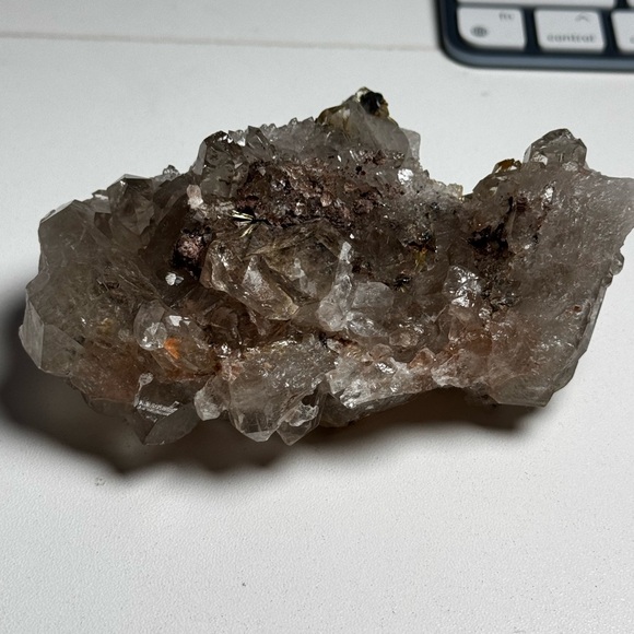 Stunning Smokey Quartz Hematite Gold Rutile Raw Mineral   🇧🇷 Collectors Piece - Picture 9 of 12